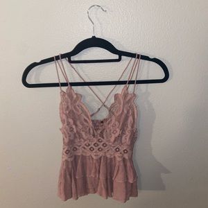 Free People Adella Cami Pink